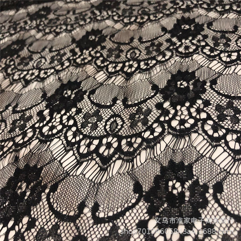 Direct sales of eyelash lace fabric skirts, eye masks, lace Halloween lace skirts, glove fabrics details Picture