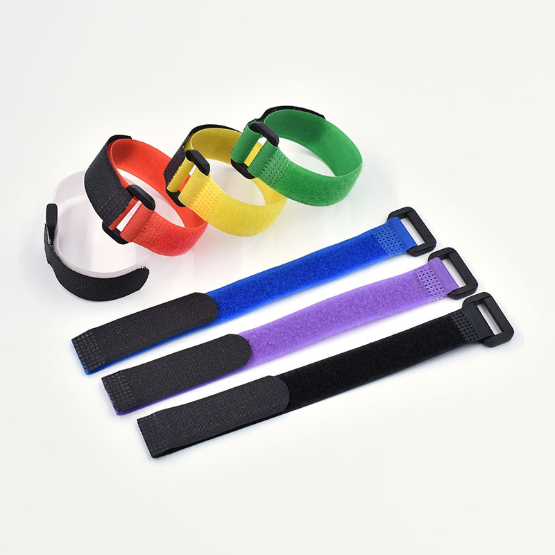 Origin Source Nylon Back Buckle Color Ribbon With Velcro Binding Nylon Cable Tie Ribbon Wholesale details Picture