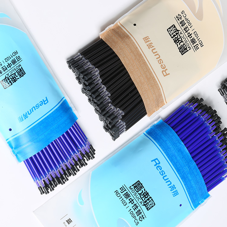 Erasable Pen Refill Thermosensitive Transparent Rod Full Needle Grinding Easy Erasable Hot Erasable Pen Refill Student Calligraphy Black And Blue Manufacturers Wholesale Item Picture