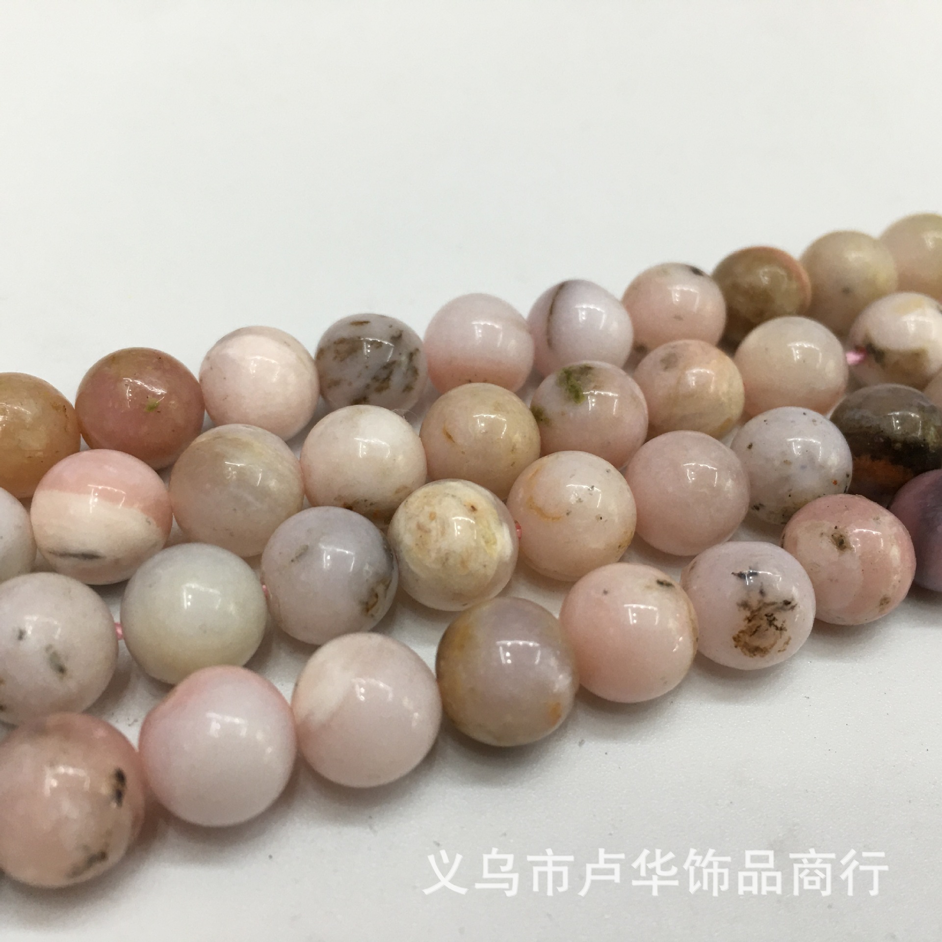 Cross-border direct sales of natural stone powder, Aobao round beads, semi-finished products, Han-style hairpins, loose beads, handcrafted jewelry accessories
