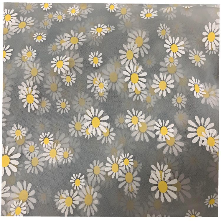 Wholesale of knitted mesh fabric for clothing, headscarves, puffy skirts, headwear, hair accessories, toy fabrics, and small Daisy mesh gauze Item Picture