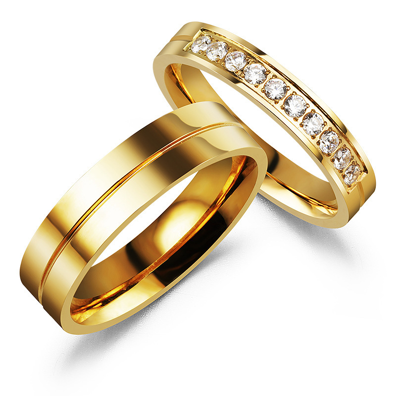 Cross-Border Explosive Stainless Steel Ring European And American Trend Fashion Hand Jewelry Micro-Diamond Titanium Steel Ring Lovers Application Scenario