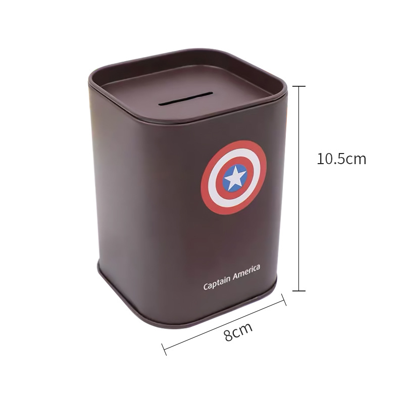 Creative Iron Man Marvel Movies Avengers Cartoon Piggy Bank Children's Change Jar Manufacturers Wholesale details Picture
