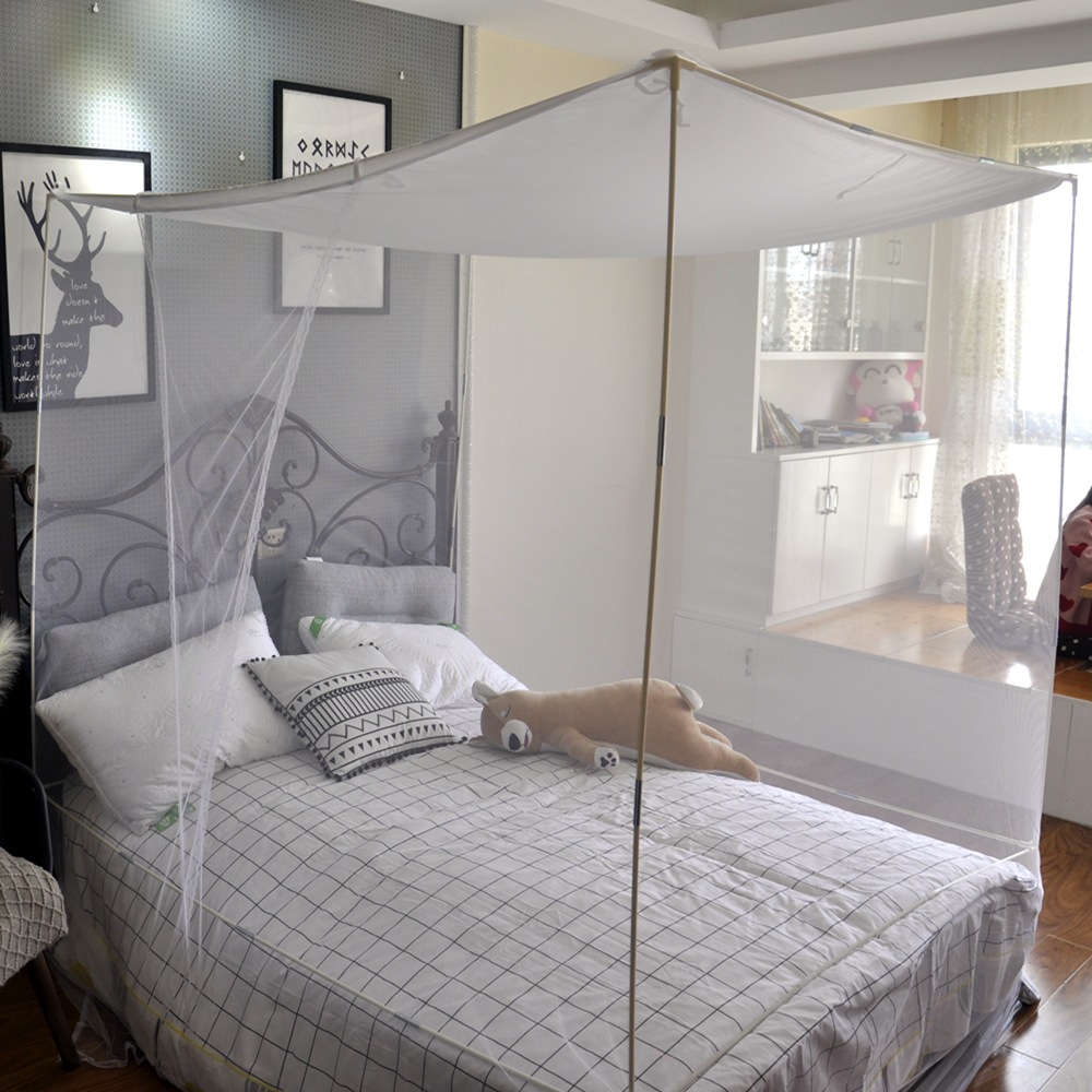 Factory Direct Sales Student Mosquito Net Bunk Mosquito Repellent Square Net Dust Cloth Top Door Without Support details Picture