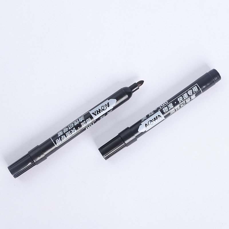 Chendi Writing Marker Black Box Large-Head Pen Waterproof Oil-Based Large-Head Marker Single-Head Marker Cannot Be Erased details Picture