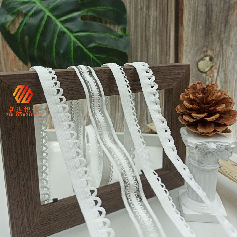 Factory Direct Sales Of Women's Teeth Edge Elastic Knit Underwear Centipede Light Silk Woven Belt With Empty Hair Accessories Clothing Accessories Specification drawing