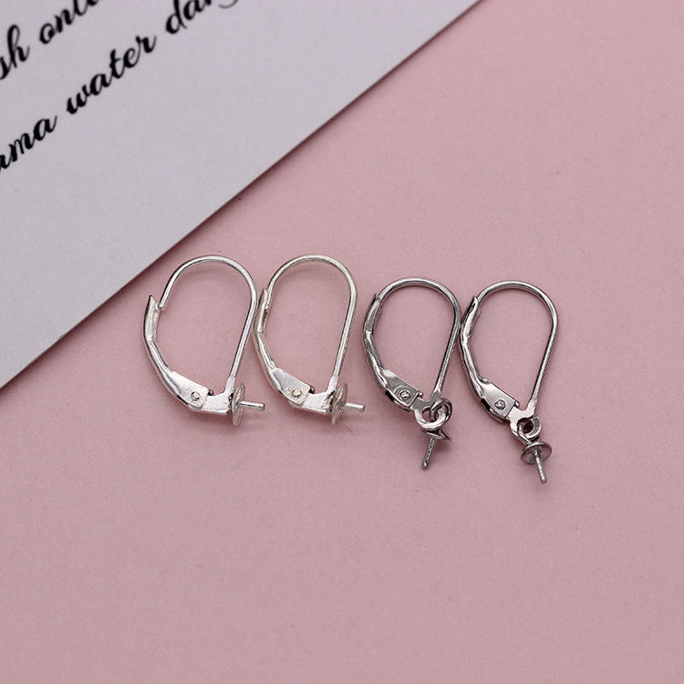 Huasheng & Pengfeng 2018 new S925 silver has been tested and tested ear accessories French ear hook plus sticky cap