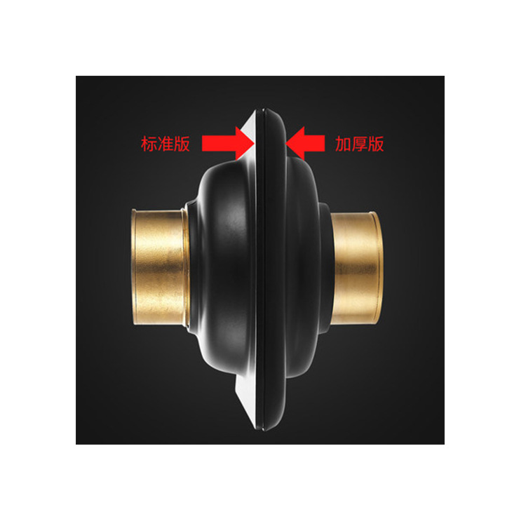 Thickened Floor Drain Anti-Bedbug Inner Core Sewer Three-Way Toilet Bathroom Balcony Washing Machine Drain Pipe Invisible Copper Item Picture