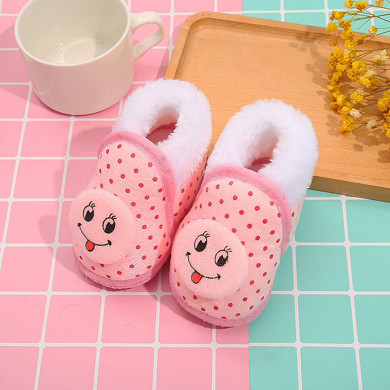 Self-Produced And Self-Marketed Strawberry Lace-Up Little Warm Men's And Women's Winter Winter Winter Baby Shoes Soft Soles Non-Slip Baby Walking Shoes Specification drawing