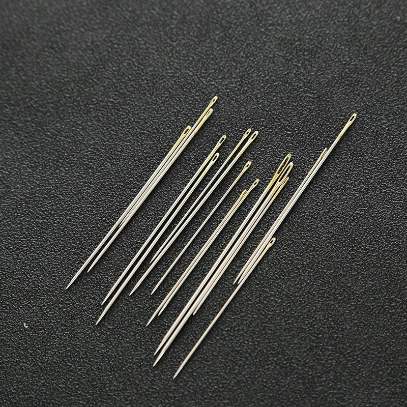 New card-mounted hand sewing needle 16 gold tail needle embroidery needle carbon steel trocar needle combination sewing tools 1 yuan shop Application Scenario