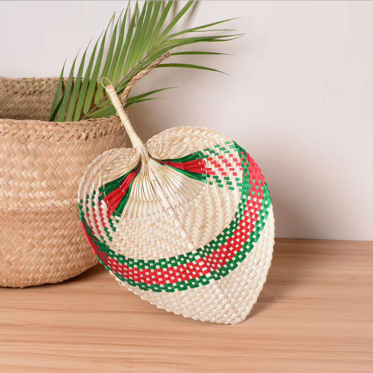 Factory Spot Bamboo Woven Big Pu Fan Banana Fan Summer Fan Dance Fan Hand Fan Cool Pu Grass Fan Bamboo Products details Picture