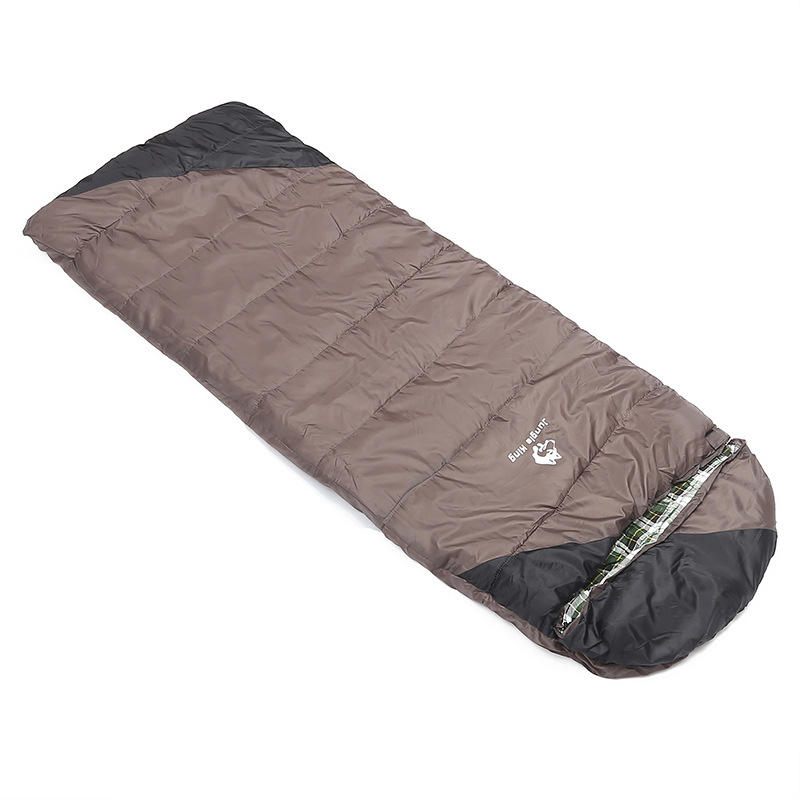 JUNGLE KING Outdoor Camping Sleeping Bag Envelope with Cap Widened and thickened dirt-proof sleeping bag quilt 2.4kg details Picture