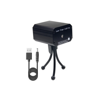 Cross-border best-selling USB mini laser stage light, rechargeable battery, starry sky light, heart-shaped whirlwind, Christmas and birthday Item Picture