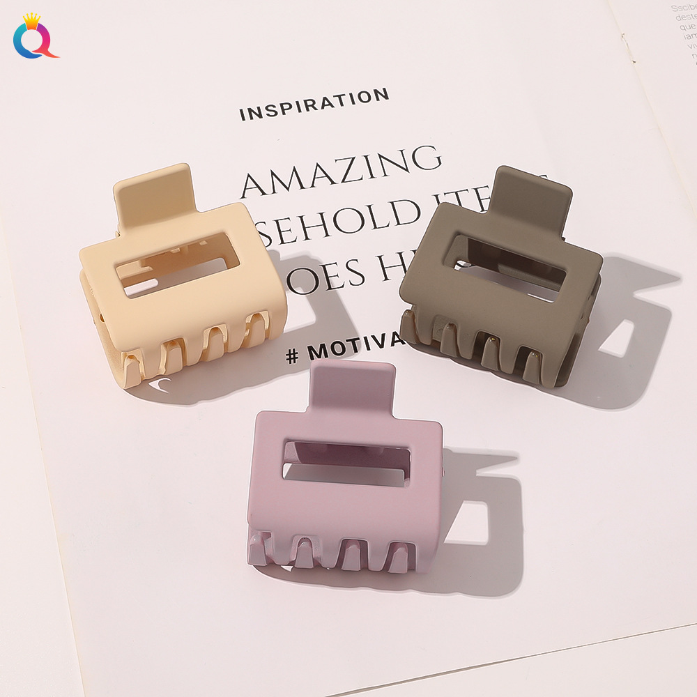 Qiyue Cross-border Amazon matte hair clips, simple large grabbers, cross hair grabbers, updo shark clips wholesale pic 44