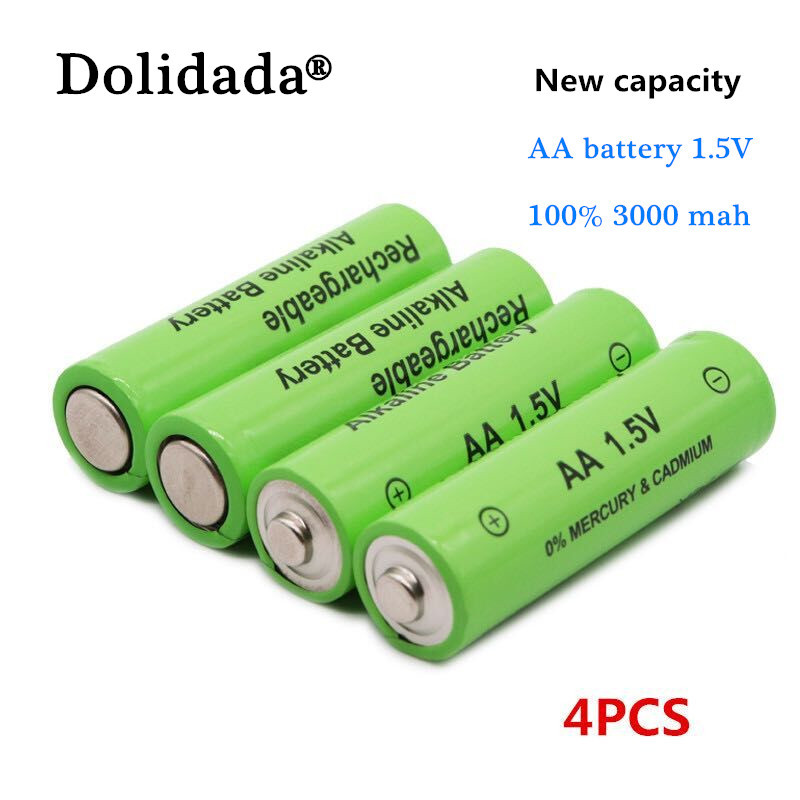 碱性可充电电池 工业级5号AA 1.5V可充碱性玩具电池4节装详情图4