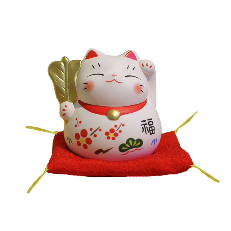 乐喵/陶瓷工艺品招/开业家居店铺白底实物图