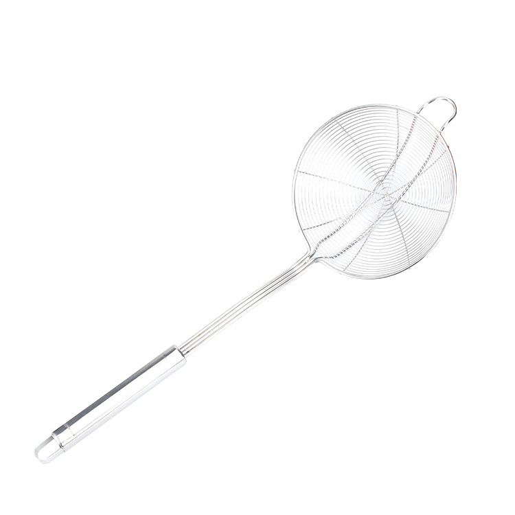 Stainless Steel Slotted Spoon Thickened Hot Pot Line Leakage Set Fishing Noodles Filter Oil Grid Household Kitchen Utensils Filter Screen Wholesale Item Picture