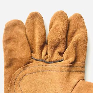 Wholesale Leather Sleeve Anti Velvet Gato Heat Insulation Non-Slip Electric Welding Protective Gloves Half Leather Welder Welding Protective Products Factory details Picture