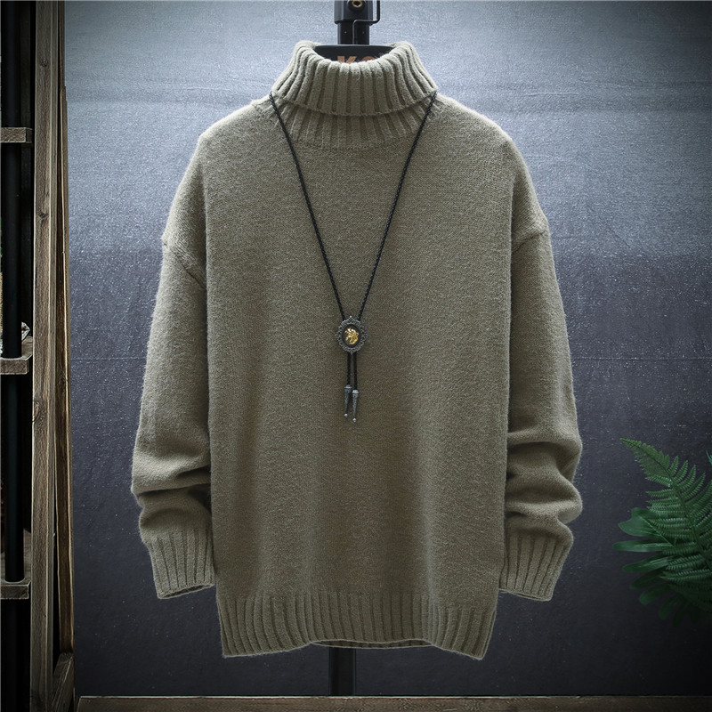The trend of high-neck cashmere sweaters for boys in winter for junior high and senior high school students: thickened and fleece base wool sweaters Application Scenario
