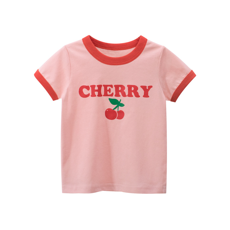 27home韩版童装2022夏季 女童短袖T恤 儿童服装厂家直销一件代发详情图1