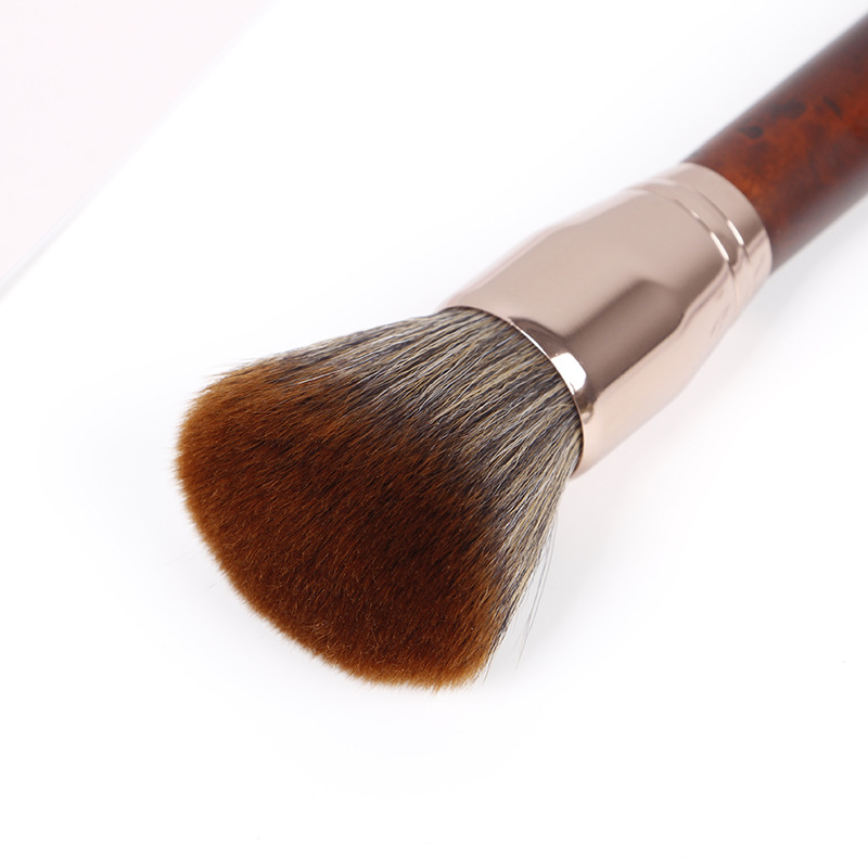 Hot Single Wooden Handle Makeup Brush Powder Blush Brush Repair Universal Brush Set Beauty Makeup Tools Manufacturers Wholesale Specification drawing