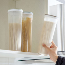 Clear noodle tube Kitchen multigrain Storage jar Noodle Storage box Plastic grain storage canned noodle box