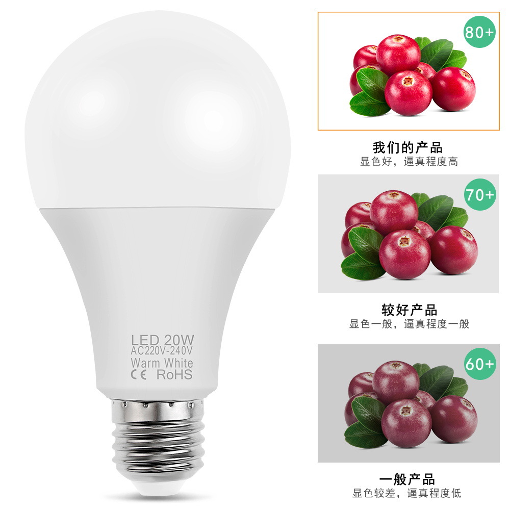 Qian Run Lighting Bulbs Led Energy-Saving Bulb Street Lamp Night Market E27 Screw Household Lighting Indoor Highlight Specification drawing