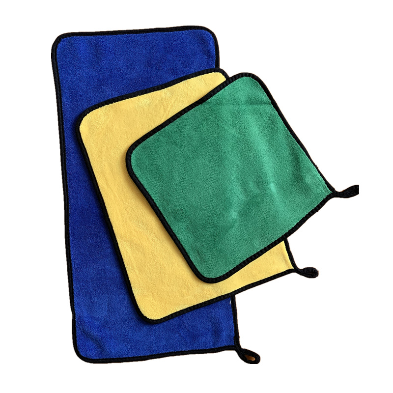 高密洗车毛巾珊瑚绒双面加厚擦车巾吸水擦玻璃清洁巾可加广告logo详情图5