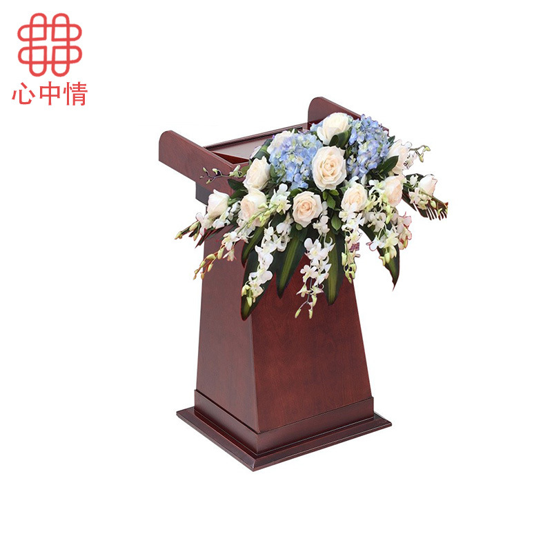 简约金属讲台会议下垂挂钩花篮花架鲜花包装讲台花架心中情