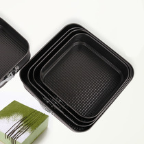 Square snap bottom cake tin Non-stick cake tin Square carbon steel honeycomb cake tin