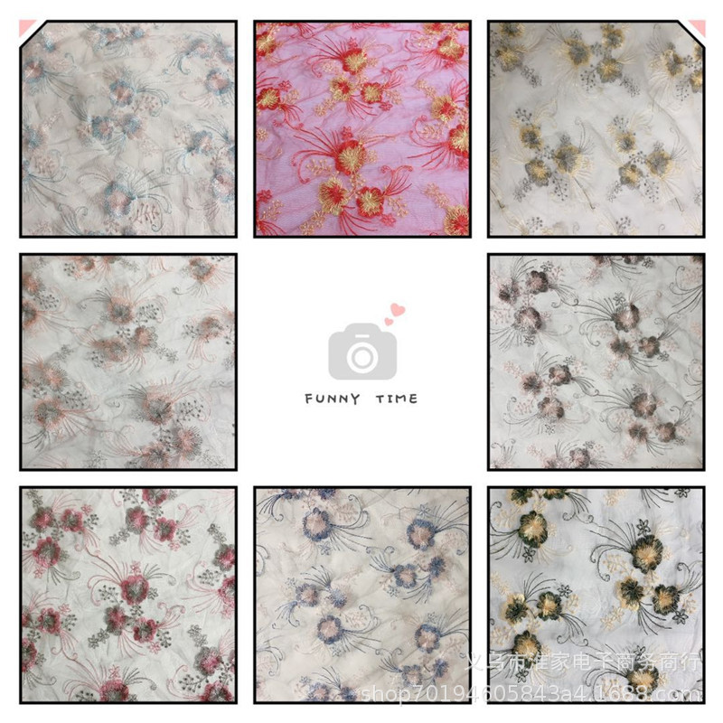 Customized home textile and clothing accessories, embroidery, hairpins, mesh fabric, skirts, wedding dresses, lace accessories from manufacturers details Picture