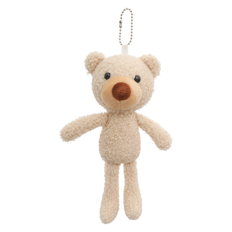Cute little bear doll, girls' backpack decoration, Teddy bear plush doll, pendant, keychain, T-shirt, back doll Application Scenario