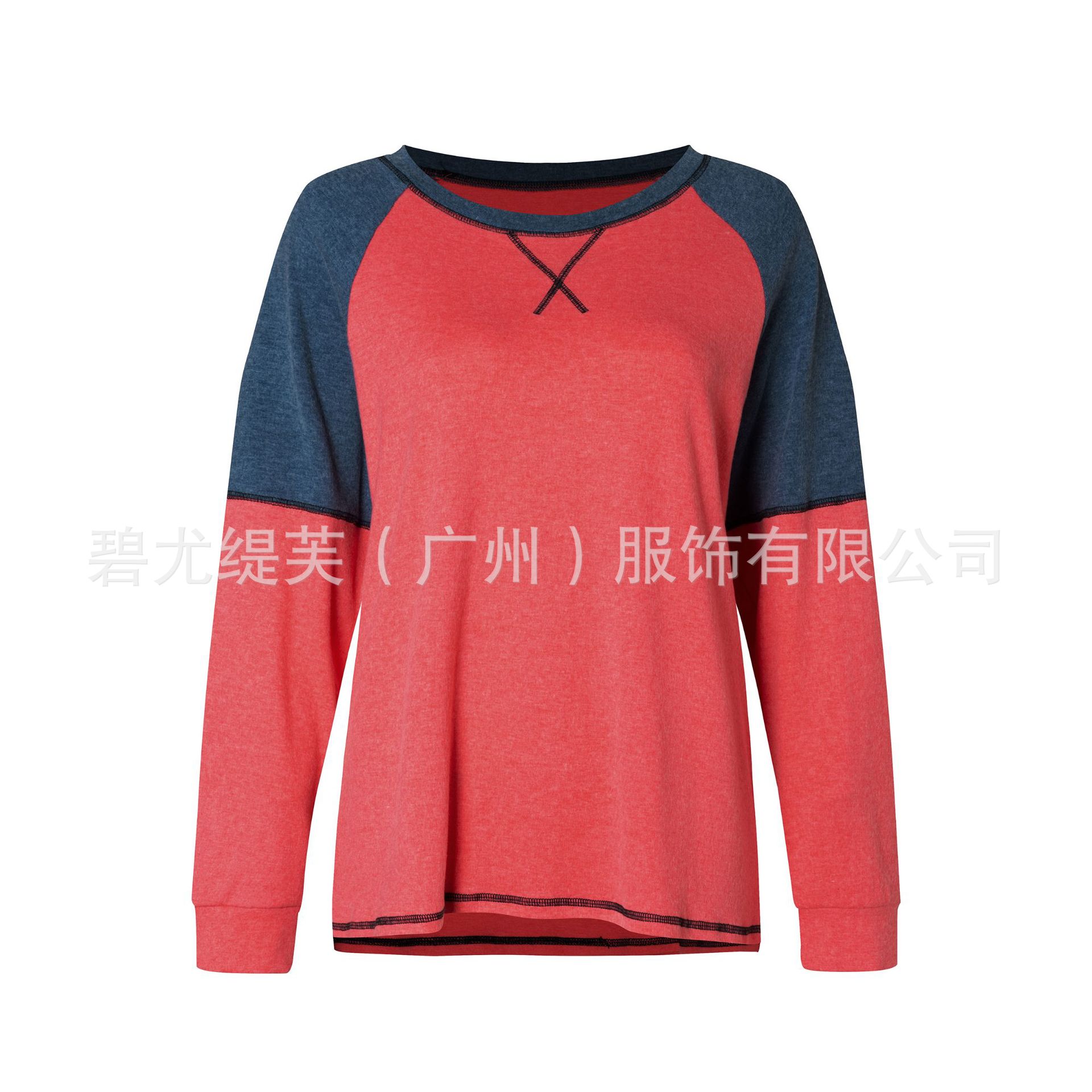 2022 Amazon New Autumn and Winter Cross-border long-sleeved, round-neck casual T-shirt for loose women Application Scenario