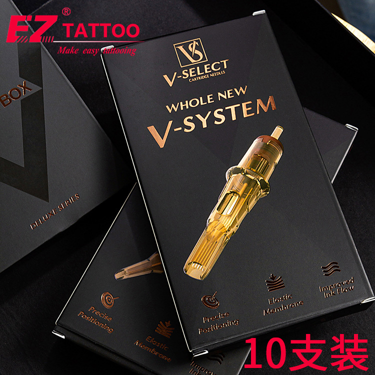 EZ Tattoo Equipment VS One-piece needle 3, 5, 7, 9RL closed round Needle 7, 9, 11, 15M1C arc row needle 10 pieces set