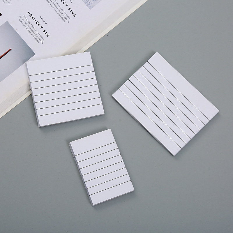 New student sticky notes, pure white and simple office sticky note paper, tear-off creative gift sticky notes, custom-made Specification image