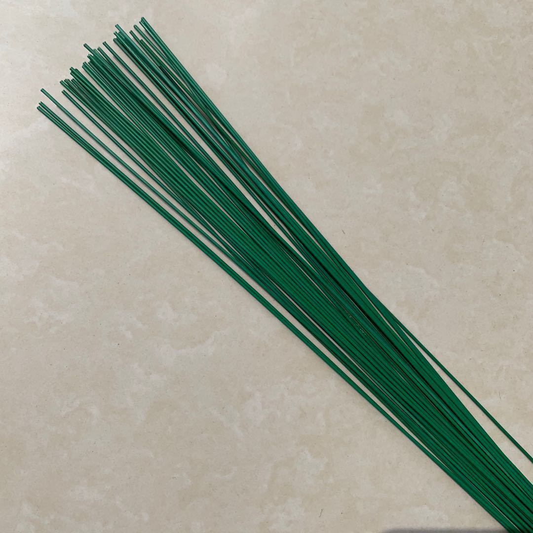 No. 18 wire thick plastic wrap paper wrap wire DIY handmade flower making pulsar rod flower materials wholesale Specification drawing