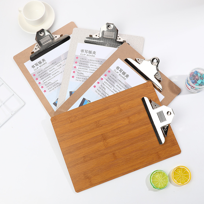 Ewu Shan Plate Clamp A4-32K Writing Pad Thickened Wooden Exam With Menu Clamp Hook Clamp Office Item Picture