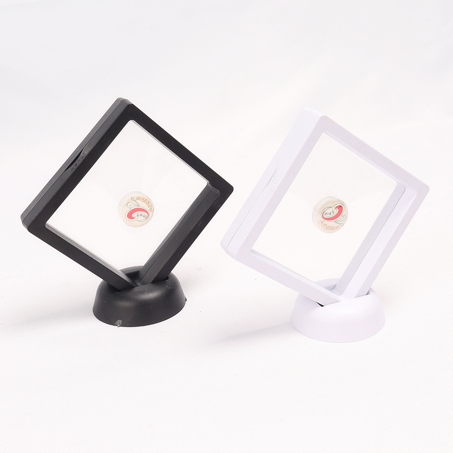 Suspension Box Pe Film Transparent Text Play Pendant Necklace Ring Display Gift Box Jewelry Jewelry Packaging Box Item Picture