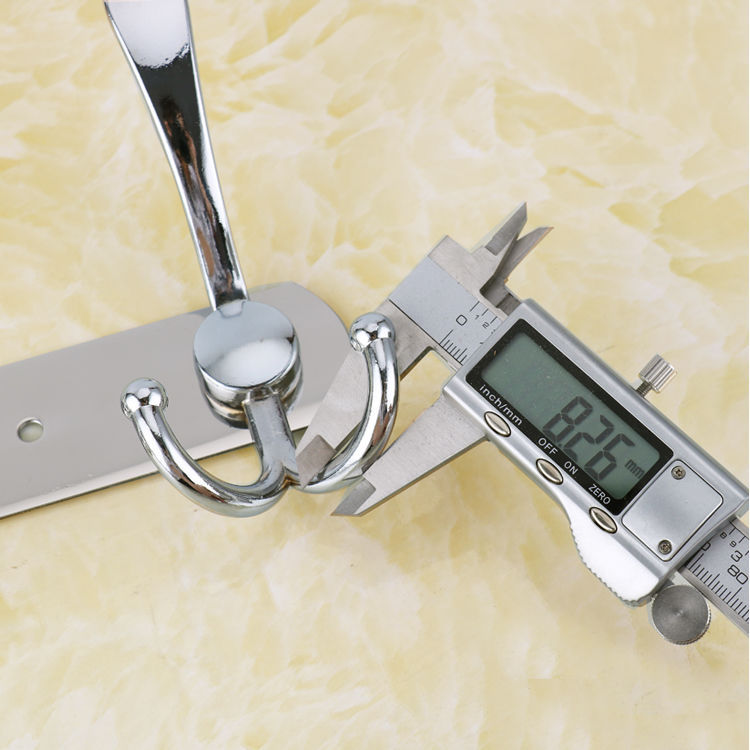 Factory direct sales of stainless steel hooks, row hooks, hotel and guesthouse door hanging hooks, coat hooks, wall hangers, clothes hanging racks Specification image