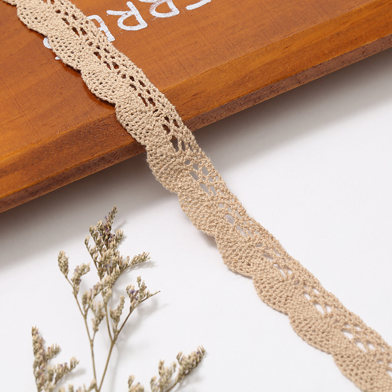 2.0cm fan-shaped colored cotton lace machine-woven hollowed-out lace diy clothing accessories. Discounts are available for large quantities Application Scenario