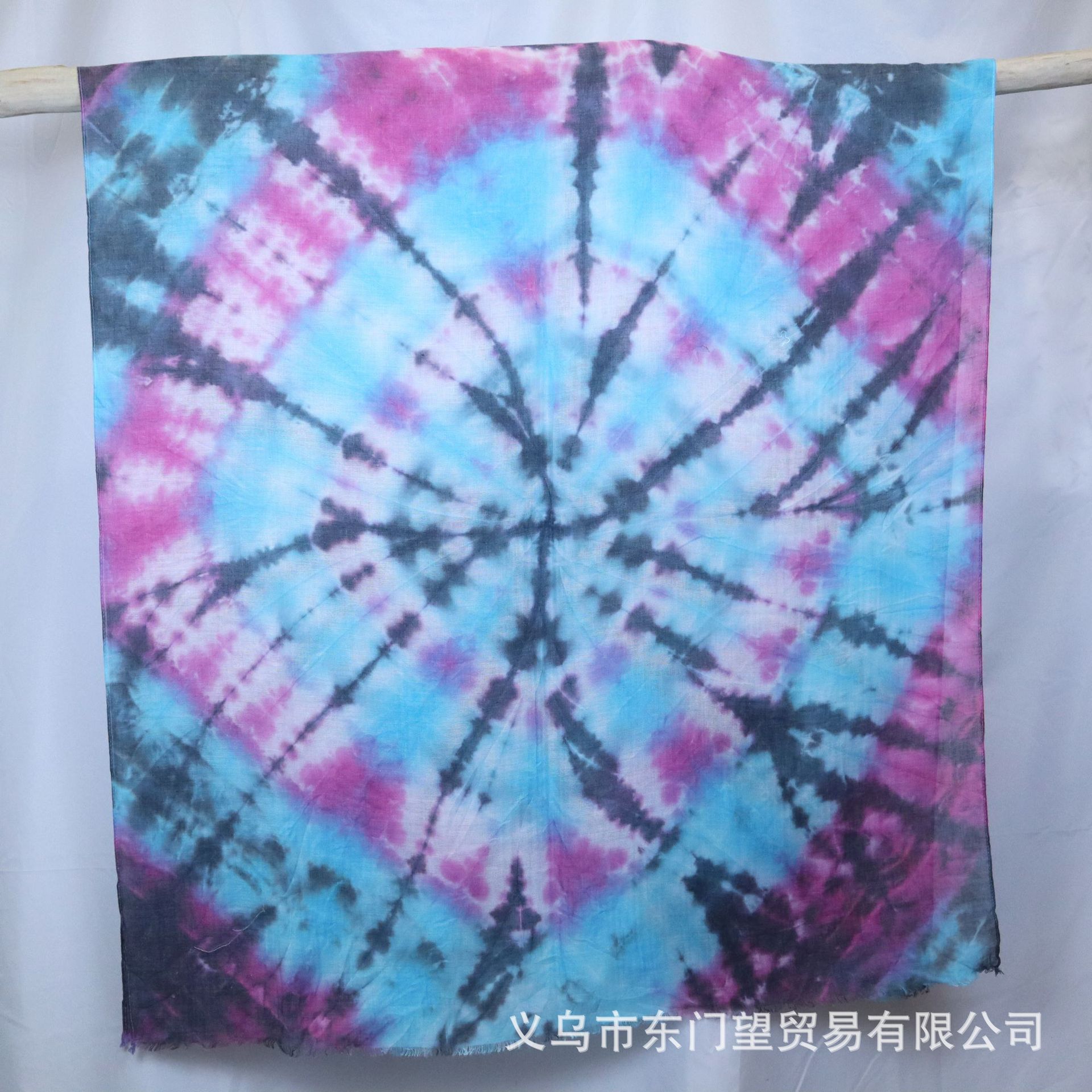 Net Red Explosive New Tie Dye Scarf Zhang Yixing Clothing With Cape Rhyme Color Silk Scarf Manufacturers Direct Sales Long Scarf Item Picture