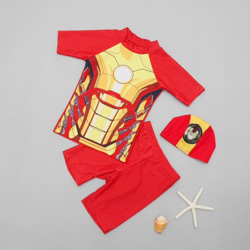 Kids' Swimsuit Boys' Swim Shorts Split Suit Baby Big Kids Boys' Swimsuit Student Cartoon Hot Spring Swimsuit Specification drawing