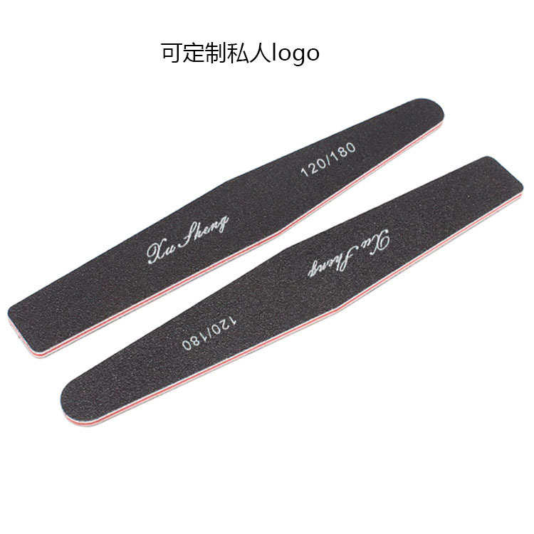 The manufacturer produces and sells black sand diamond-shaped nail polish strips with double-sided polishing, EVA sandpaper files and shanilak details Picture