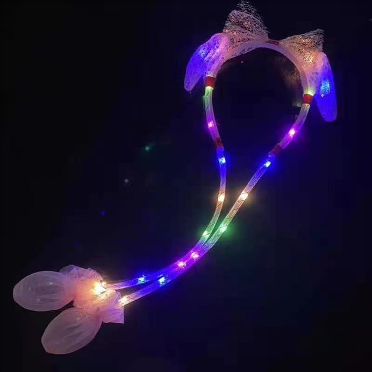 The cute rabbit headband and hairband of Douyin's style, the rabbit-shaped hair clip that moves when pinched, and the popular rabbit ear hairband Item Picture