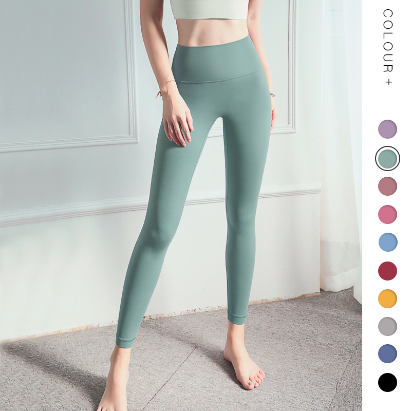 High Waist Yoga Pants Lulu Original Factory With The Same Sports Tight Yoga Clothing Naked Pants Lift Hip Peach Hip Fitness Pants Women Application Scenario