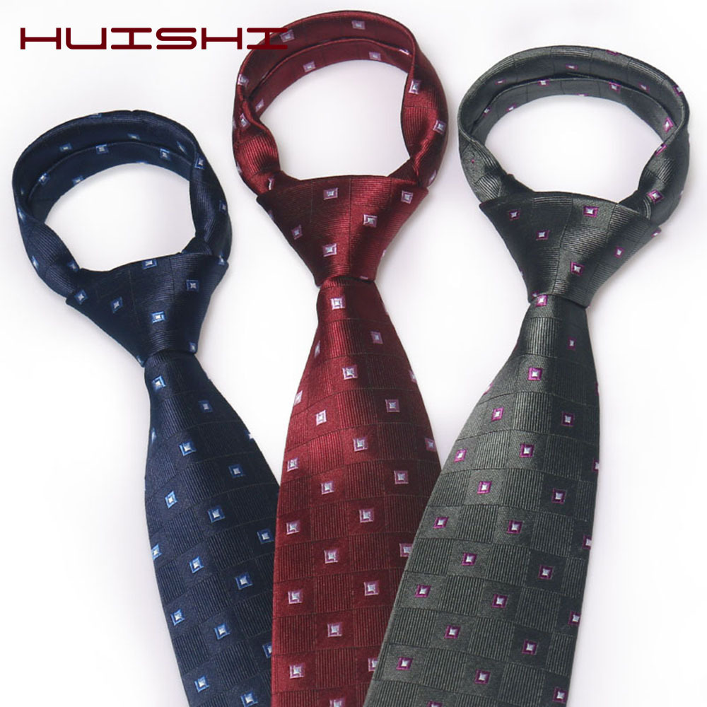 Suit Tie Male Casual Business Formal Wear Professional 8Cm Tie Polyester Plaid Tie Manufacturers Spot Direct Sales Specification drawing