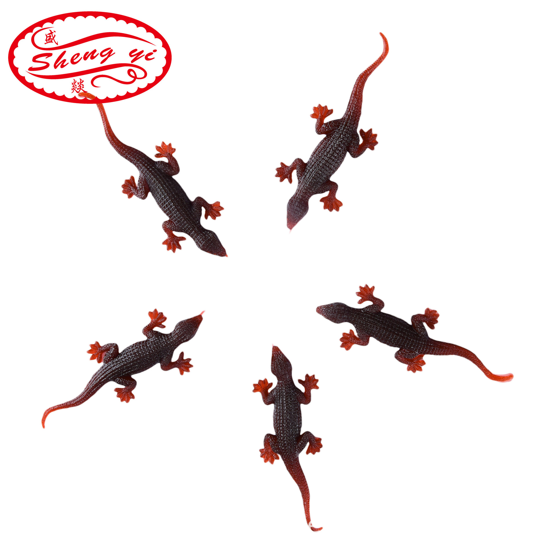 跨境仿真蜥蜴壁虎昆虫模型整人道具愚人万圣节恶搞变色龙模型玩具