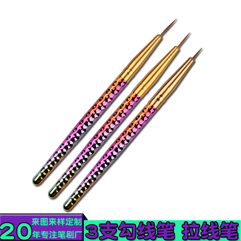 shanilak nails drawing pluma 3pcs muy fino lápiz de contorno ultrafino pintura de color lápiz esculpido puntal broca conjunto de herramientas de uñas bolígrafo de uñas al por mayor