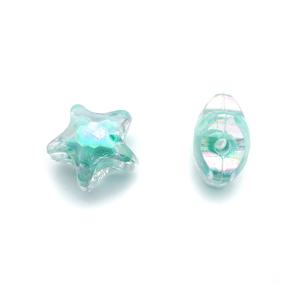 Manufacturers Diy Children's Candy Color Ab Plated Inner Color 20Mm Five-Pointed Star Acrylic Beads Beads Scattered Jewelry Accessories Application Scenario