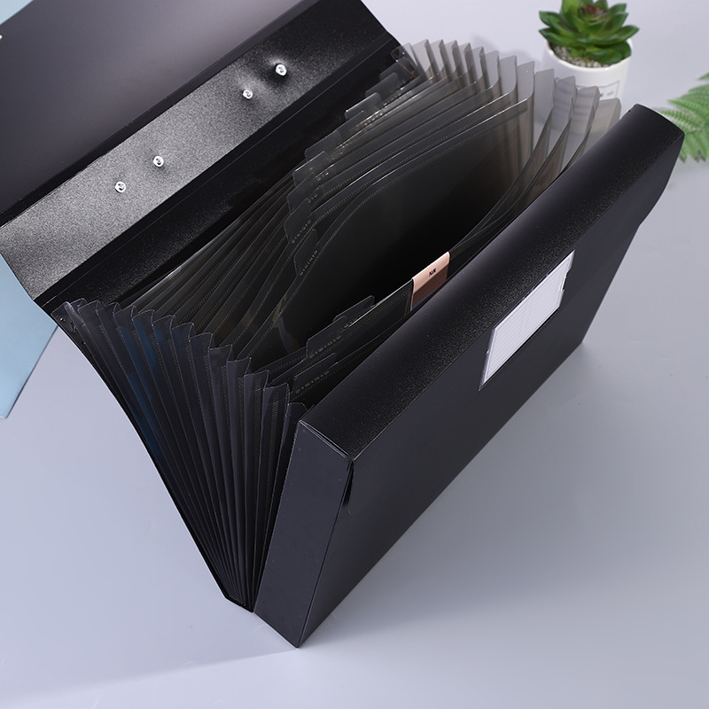 a4手提风琴文件包13格多层文件夹档案盒二合一新款试卷收纳文具